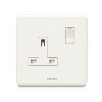 Philips Switches 13A單位連保護門有掣插座 (白色) ORI13ABSSKSW-hong-kong