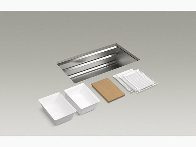 Kohler K-5540T-S-NA 廚房鋅盤及 K-77748T-4-CP 廚房龍頭組合優惠-hong-kong