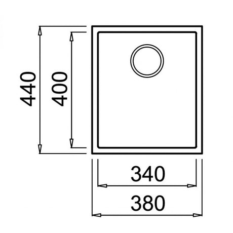 elleci Quadra 100 Undermount 台下花崗岩星盆 (ghisa)-hong-kong