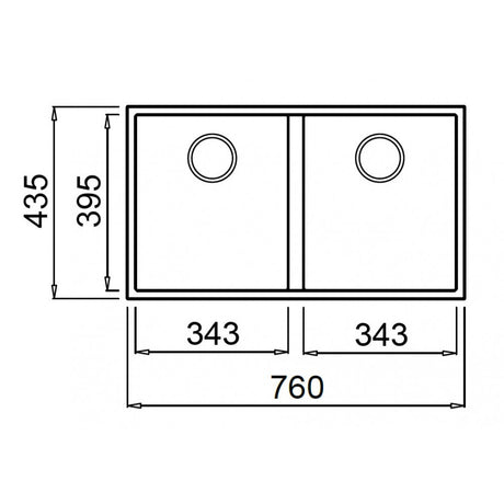 elleci Quadra 350 Undermount 台下花崗岩星盆 (Ghisa)-hong-kong