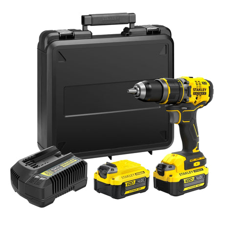 美國 STANLEY 史丹利 SFMCD721M2K-QW V20 充電式無刷衝擊電鑽 (2電1充套裝)-hong-kong