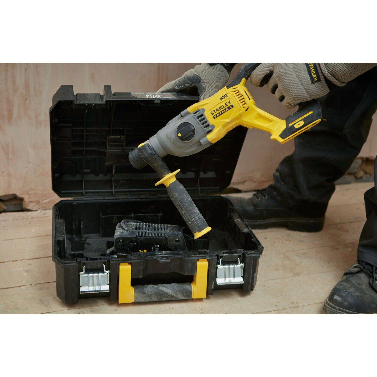 美國 STANLEY 史丹利 SFMCH900M22-QW V20 充電式三用油壓鑽 (2電1充套裝)-hong-kong