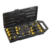 STANLEY史丹利 65-005C-23CUSHION GRIP 10件套膠柄一字十字螺絲批套裝-hong-kong