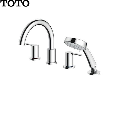 TOTO TBS01202B 銅合金臺式雙柄雙控浴缸水嘴 (帶掌上型花灑)-hong-kong