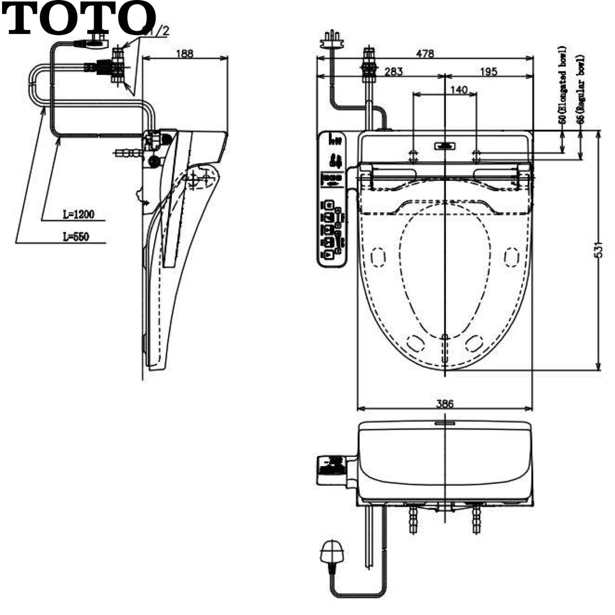 TOTO TCF6631A 智能潔淨廁板-hong-kong