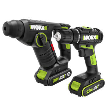 Worx 威克士20V電錘+電批套裝 WU930-hong-kong