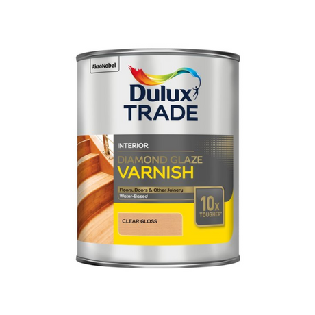Dulux 多樂士「瑩鑽」水性木面清漆 1公升 (英國進口光油；室內木材 [特別木地板])-hong-kong