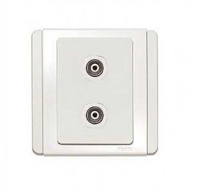 Schneider 施耐德 – 兩位電視天線插座 E3032VTV WW / E3032VTV GS-hong-kong