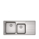 FRANKE BCX 621 RHD (101.0438.093) Bell 不銹鋼 檯面 雙星盆 1080x480mm 銀色-hong-kong