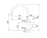FRANKE CT 9020G (115.0639.996) 星盆龍頭 瑪瑙黑-hong-kong