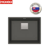 FRANKE KNG 110-52 (125.0529.590) Kubus 2 花崗岩 檯底 單星盆 560x460mm 瑪瑙黑-hong-kong