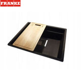 FRANKE KNG 110-52 (125.0529.590) Kubus 2 花崗岩 檯底 單星盆 560x460mm 瑪瑙黑-hong-kong