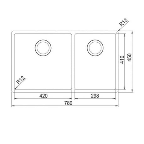 FRANKE BXX 220-74 SBR Box 不銹鋼 檯面/檯底 雙星盆 780x450x200mm 銀色-hong-kong