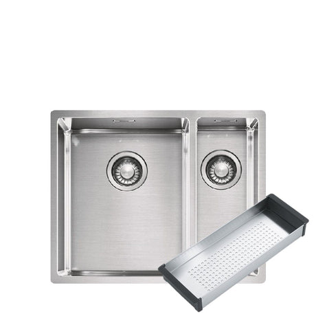 FRANKE BXX 260-4001E SBR Box 不銹鋼 檯面/檯底 雙星盆 662x450x200mm 銀色-hong-kong