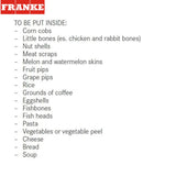 FRANKE TE-75S (134.0483.704) Turbo Elite Slimline 廚餘機 (可連安裝服務)-hong-kong