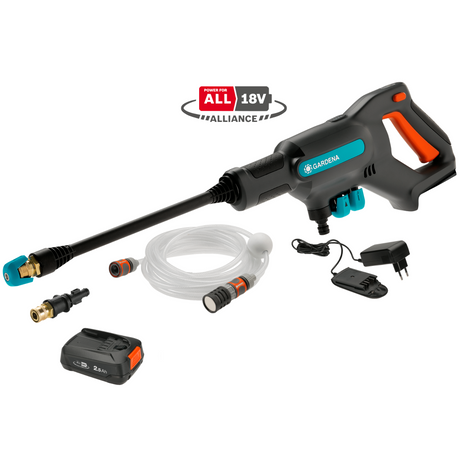 德國 GARDENA 14800-34 AquaClean 24/18V P4A 高壓水槍 (套裝版)-hong-kong