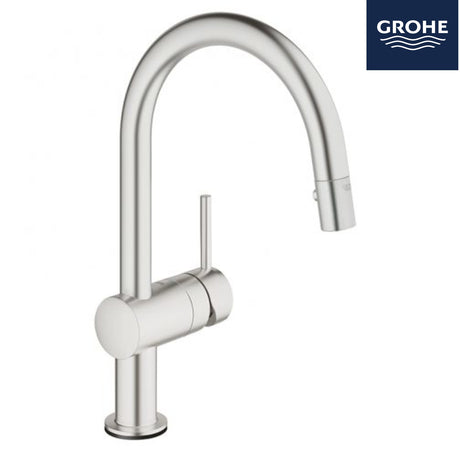 德國 GROHE Minta Touch 31358DC1 輕觸式感應廚房龍頭 連可拉出式花灑噴咀 不鏽鋼-hong-kong
