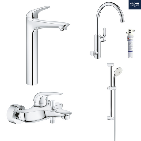 德國 GROHE 23719003+23726003+27644001+31722000 超值浴室及濾水龍頭套裝C10-hong-kong