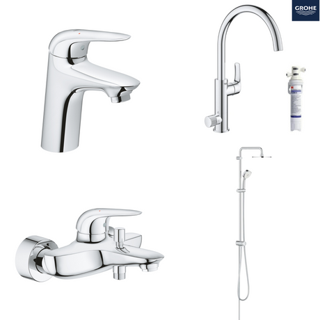 德國 GROHE 23715003+23726003+26453001+31722000 超值浴室及濾水龍頭套裝C11-hong-kong