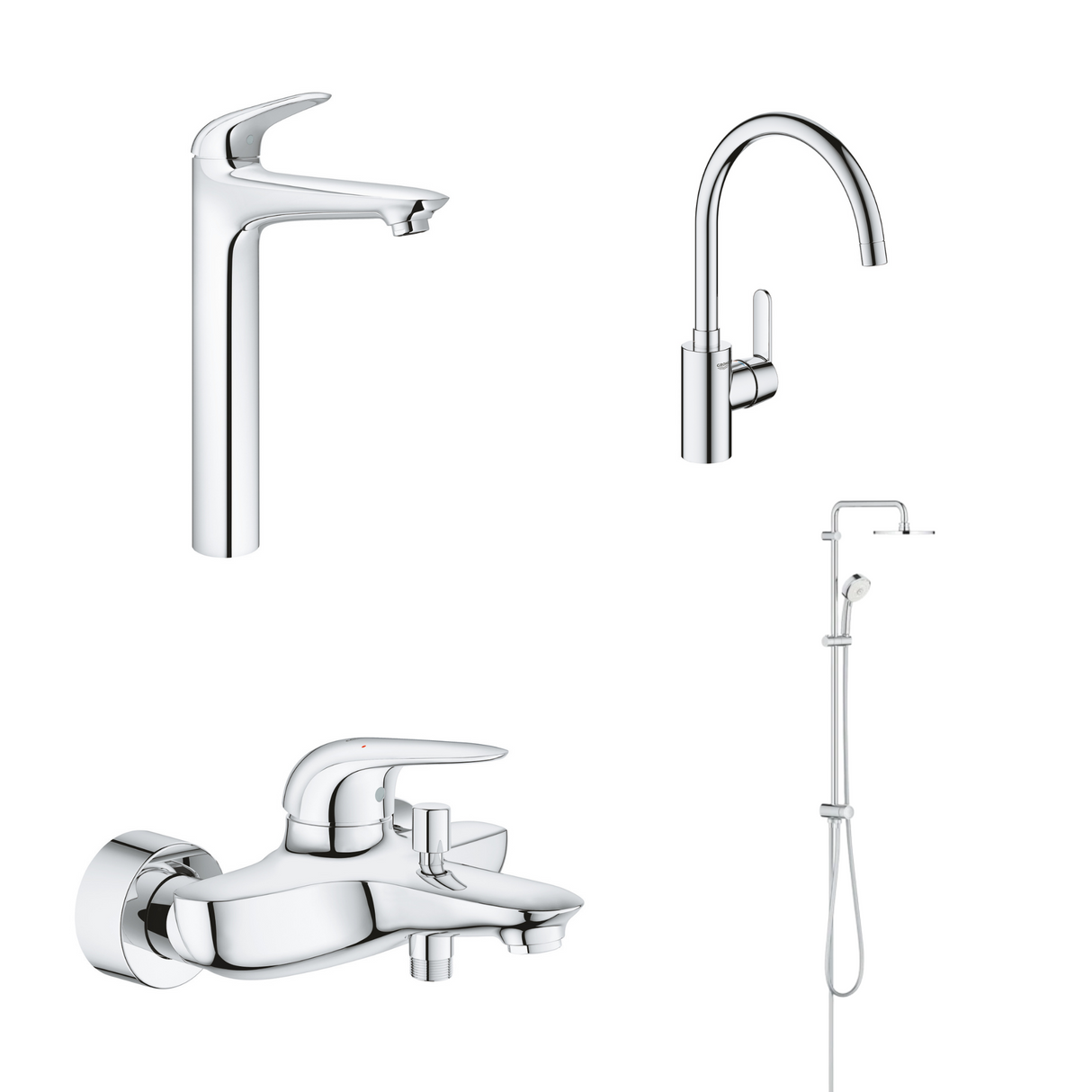 德國 GROHE 23719003+23726003+26453001+31494001 超值浴室及廚房龍頭套裝C8-hong-kong