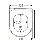 HARO 541468 2802 Tamao 油壓式廁板 (適用於：Roca Dama Retro (801327))-hong-kong