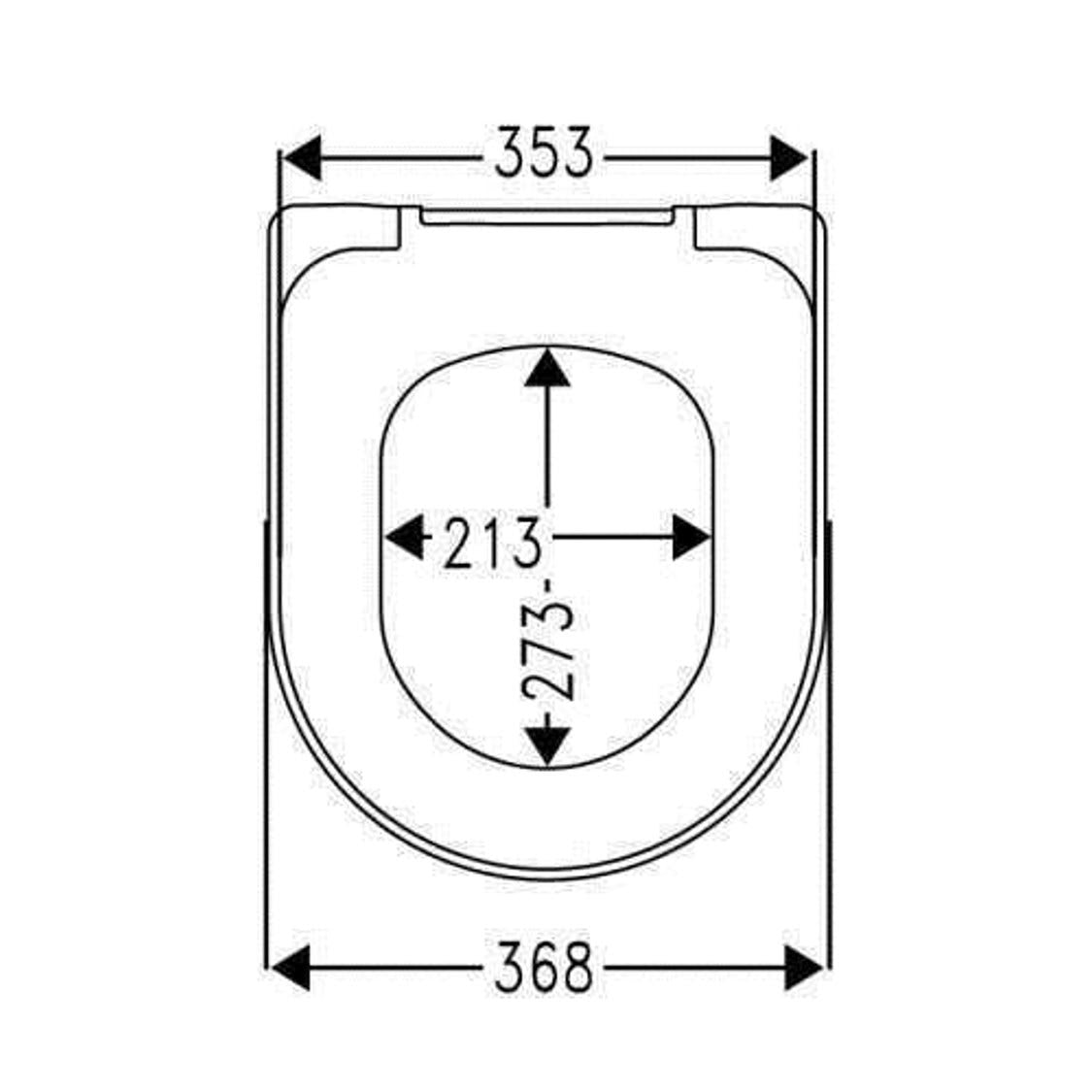 HARO 531412 Banoca 油壓式廁板 (適用於：Duravit Starck II, Duravit ME)-hong-kong