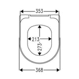 HARO 531412 Banoca 油壓式廁板 (適用於：Duravit Starck II, Duravit ME)-hong-kong