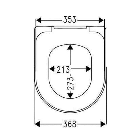 HARO 531412 Banoca 油壓式廁板 (適用於：Duravit Starck II, Duravit ME)-hong-kong