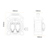 英國 Masterplug HLP2013/2IP-MP Socket 13A 20M 電線拖轆 (雙防水插座)-hong-kong