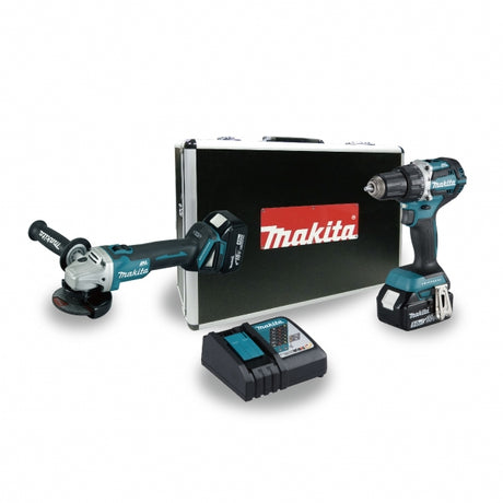 Makita 牧田 DLX2426TX1 充電式工具套裝 (起子電鑽+角向磨光機)-hong-kong