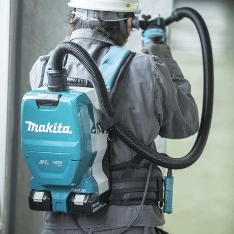 Makita DVC261ZX5 充電式背負型集塵機(HEPA過濾網)(無碳刷馬達)(鋰18Vx2=36V)(淨機)-hong-kong