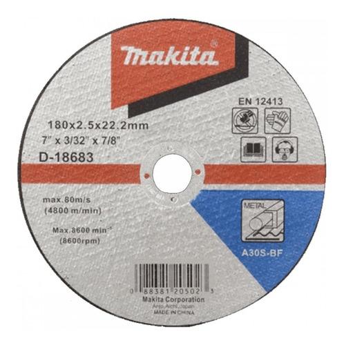 Makita 牧田 D-18683 直徑180mm 切割砂輪片 (切割金屬用) (50件)-hong-kong