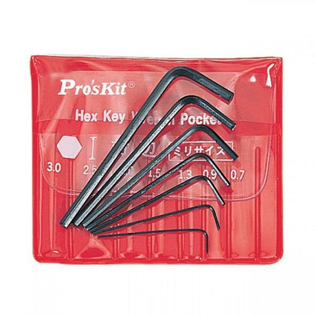 PRO'SKIT 8PK-022 迷你六角匙 (7支組) 0.7~3.0mm-hong-kong
