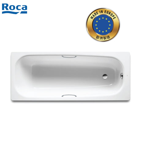 Roca A212933001 Continental 1.5m 鑄鐵浴缸連扶手-hong-kong