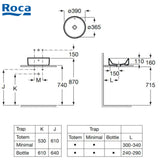 ROCA A3270MJ000 Alter / The Gap 檯上盆 390x130mm 白色-hong-kong