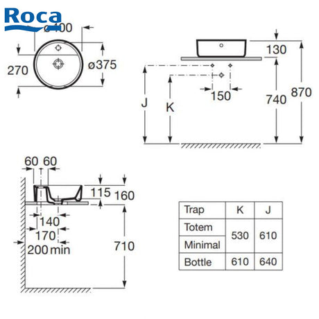 Roca Alter 3270MK 座枱洗臉盆-hong-kong