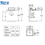 ROCA A3270MM000 Alter / The Gap 檯上盆 420x390x130mm 白色-hong-kong