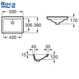Roca Diverta 327114 枱上洗臉盆-hong-kong