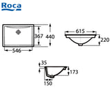 Roca 32711M Diverta 枱下式洗臉盆-hong-kong