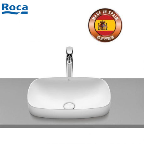 ROCA A327504000 Inspira SOFT 半嵌入式面盆 550x370x75mm 白色-hong-kong
