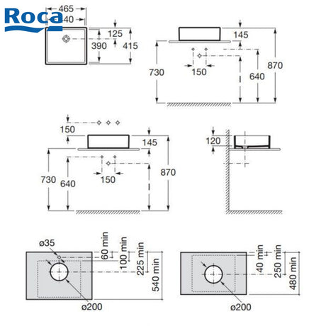 ROCA A327720000 Sofia 檯上盆 465x415x145mm 白色-hong-kong