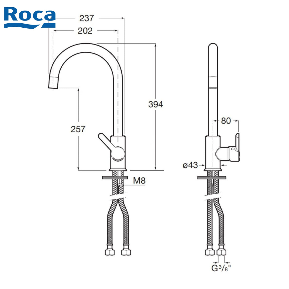 Roca A5A7409CN0 Mencia 昇盆龍頭-hong-kong