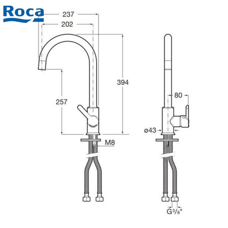 Roca Mencia 5A7409CM0 星盆龍頭-hong-kong
