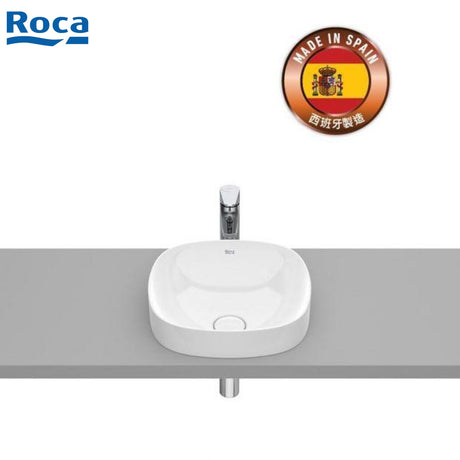 ROCA A32750R000 Inspira SOFT 半嵌入式面盆 370x370x75mm 白色-hong-kong