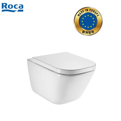 ROCA 34647L+801472 The Gap Rimless 掛牆座廁配歐樂油壓板套裝-hong-kong