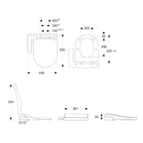 Roca Gap Round rimless 804035005+3410N0+3420N8 自由咀分體座廁配電子廁板(時尚型)套裝-hong-kong