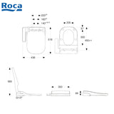 Roca Gap 804036005+349477 自由咀連體座廁配電子廁板(時尚型)-hong-kong
