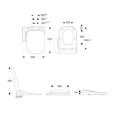 Roca 804036005+34147500C+34247500H Gap 自由咀分體座廁配電子廁板(時尚型)套裝-hong-kong