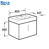 Roca Dama Senso+Saint 32751B+856555858 掛牆面盆連單門吊櫃-hong-kong
