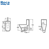 Roca Gap 804036005+349477 自由咀連體座廁配電子廁板(時尚型)-hong-kong